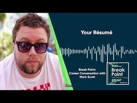 Youtube: Career Conversation with Mark Scott Your Resume